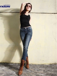 Изображение fashion lady boot cut jeans WB004