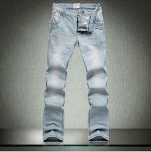 Изображение light white washing men jeans MS009