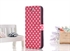Image de PU Leather iPhone 5C Protective Cases With 2 Credit Card Slot and Polka Dots