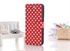 Image de PU Leather iPhone 5C Protective Cases With 2 Credit Card Slot and Polka Dots