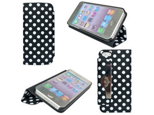 Picture of New Arrival Item Spot Dot Design Wallet Style PU Leather Cases For Iphone 5