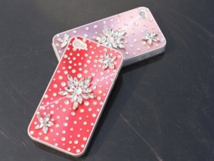 Picture of Customize Starry Diamond Jeweled Bling Bling iPhone 4 4s Cases for Mobile Phone