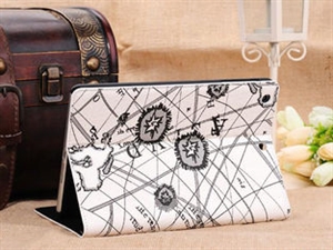 Picture of Mini PU Leather iPad Leather Cases And Covers with Map Pattern Design