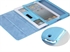 Blue Super Light weight PU Leather Foldable Case for Mini iPad with Waterproof Function の画像