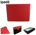 Image de Smile design mesh texture leather cover cases for ipad2