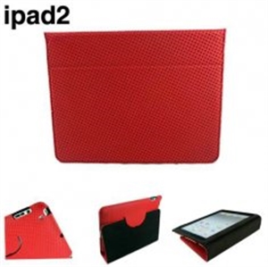 Picture of Smile design mesh texture leather cover cases for ipad2