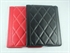 Picture of Rhombus design leather cover case for ipad2