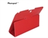 Picture of Red soft PU leather blackberry protective case for blackberry playbook 7-inch tablet pc