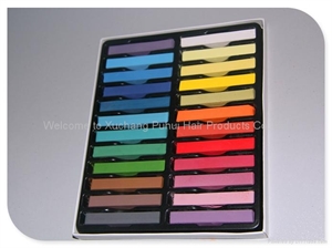 Picture of colorful hair chalk for the beauty