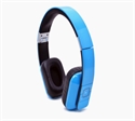 Picture of buletooth wireless stereo headset headphone with microphone bule