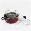 Image de Fryer Pot with Rack and Glass Lid