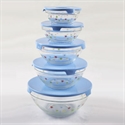Image de 5PC Glass Bowl Set with Lids