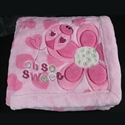 Picture of embroidered children`s blanket