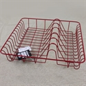 Picture of Kitchen red wire drainer dish