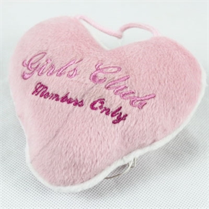 Pink heart-shaped doorbell bag の画像