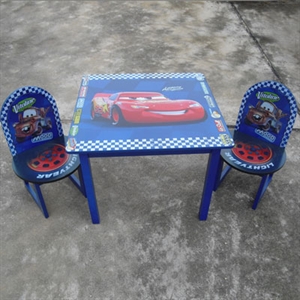 Picture of Car Style wooden table and chairs Set