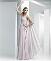 LE12 2012 Hot Sale Custom Made One Shoulder Beaded Pleated Evening DressLE12 の画像