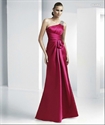Picture of LE16 2012 Hot Sale Custom Made One shoulder beaded pleated Mermaid Evening DressLE16
