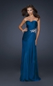2417  Hot Sale deep blue sweetheart beaded Fashion Evening Dresses2417 の画像