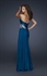 2417  Hot Sale deep blue sweetheart beaded Fashion Evening Dresses2417