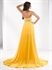 Picture of P5696 2012 Hot Sale Custom Made Yellow Beaded Wedding Evening Party GownP5696