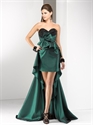Изображение P5626 2012 Latest Custom Made Backless green pleated Wedding Evening Party GownP5626