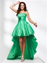 P1637 2012 Latest Custom Made green ruffle wedding evening party GownP1637 の画像