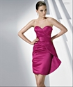 Image de LE17 2012 Latest Hot Sale Custom Made Sweetheart Pleated Sash Mini party DressLE17