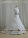 Image de S618 2012 Latest Custom Made Wholesale beaded Ruffle Low Waist Wedding DressesS618