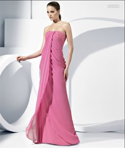 Image de LE18 2012 Latest Hot Sale Custom Made Sleeveless Beaded Pleated Mother DressLE18