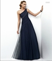 LE36 2012 Hot Sale Custom Made Graceful One Shoulder Pleated Tulle Mother DressLE36 の画像