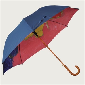 high quality double canopy art golf umbrella の画像