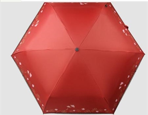 Image de Folding Umbrella with 8 Panels with red color