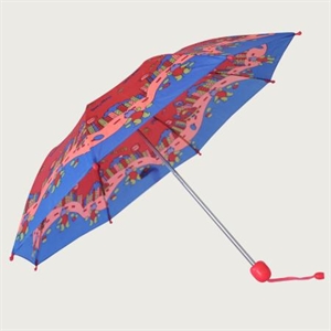 Picture of 3 folding golden color frame Umbrella