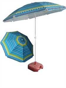 Picture of Hawaii style stripe fabric outdoor umbrella /beach umbrella