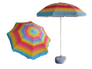 high quality stripe beach parasol with tilt