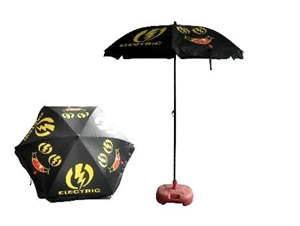 Picture of promotional beach umbrella with logo