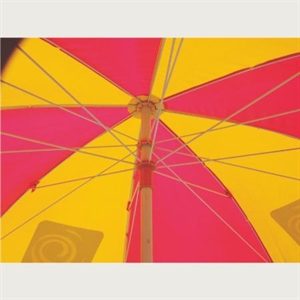 Picture of windproof Zain telecom brand beach umbrella sun umbrella parasol