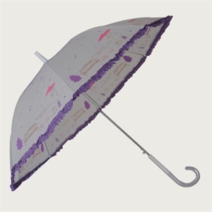 23inch flower edge straight umbrella/Lady straight umbrella
