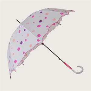 Picture of Flouncing dot straight umbrella/Lady straight umbrella