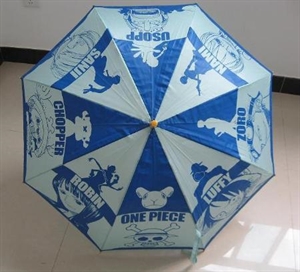 Picture of One piece cartoon umbrella for boys