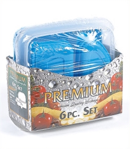 Image de 6PC PLASTIC FOOD CONTAINER