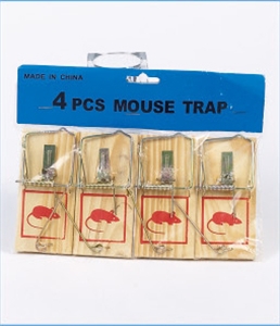 Picture of 4PC wooden mousetrap