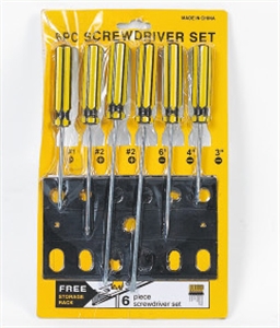 Image de 6PC SCREWDRIVER SET