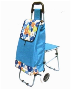Shopping trolley bag with stool XY-413A の画像